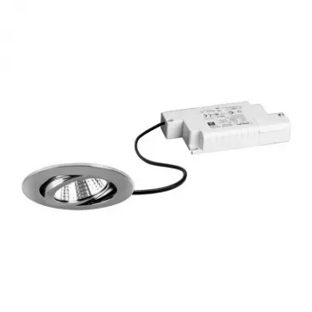 BRUMBERG 39363023 set faretti LED da incasso BB03 rotondo cromo 830 Phase 6W 230V orientabile