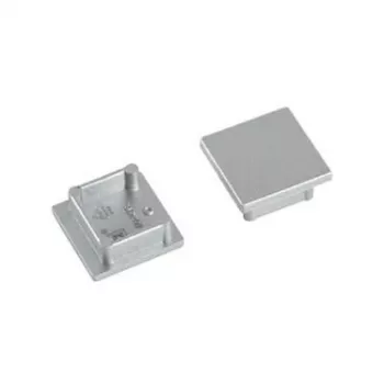 Brumberg 53039260 set terminali per profili LED QUALITYFLEX, argento, plastica