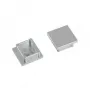 Brumberg 53039260 set terminali per profili LED QUALITYFLEX, argento, plastica