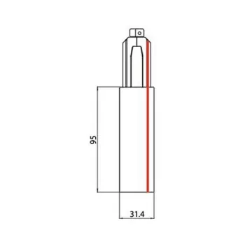 Brumberg 87166080 DALI End Feed Unit for ONETRAC 3-Phase Track, Right Protective Conductor, Black