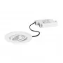 BRUMBERG BB23 set faretti LED da incasso 7W 230V IP65 rotondo bianco orientabile 3000K bianco caldo dimmerabile a taglio di fase