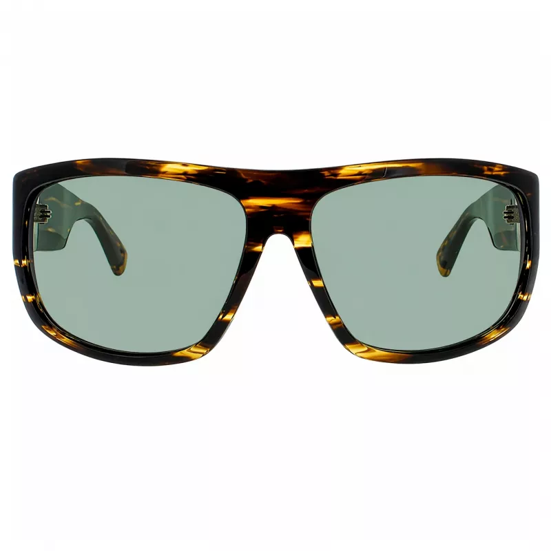 BUGATTI uomo 43C-DT occhiali da sole pilot/rettangolare metallo/acetato 66/15/123 mm UV400