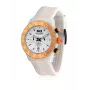 BULTACO H1PW43C-CW1 Orologio da donna analogico al quarzo 43mm cinturino in pelle bianco