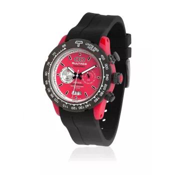 BULTACO MAN H1PR43C-CR1 Orologio cronografo al quarzo uomo 43mm quadrante nero cinturino in pelle