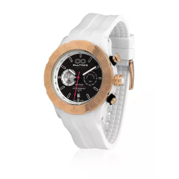 BULTACO MAN Heritage Chronograph Watch H1PW43C-CB1 43mm quadrante nero cinturino in pelle
