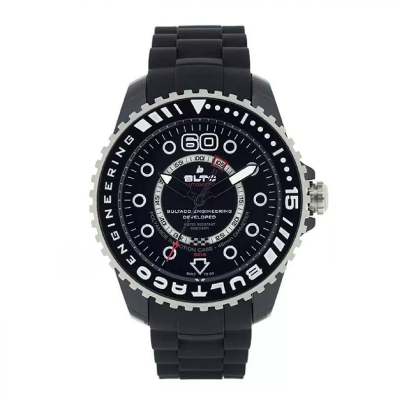 BULTACO OROLOGIO UOMO BLPB45A-CB1 (45mm) Quarzo Analogico Acciaio inossidabile Silicone Nero