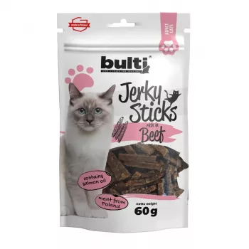 BULTI Jerky Sticks Ricchi di manzo Snack per gatti 60g