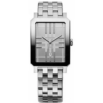 Burberry BU1900 Orologio al quarzo da uomo 35mm Acciaio Quadrante argentato