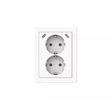 BUSCH-JAEGER 2TKA00006023 presa doppia USB-C Safety+, bianco alpino