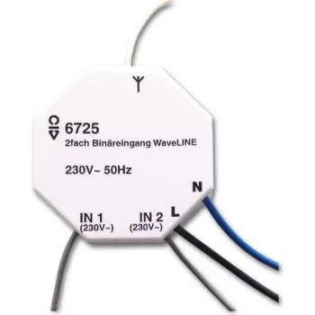 Busch-Jaeger 6725 attuatore di commutazione/regolazione a 2 canali, da incasso, 230V, free@home