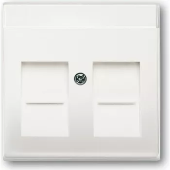 Busch-Jaeger Future Linear placca centrale, 1 modulo, bianco studio