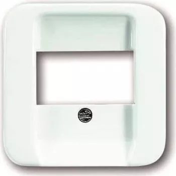 Busch-Jaeger future linear Placca centrale con coperchio a ribalta per presa SCHUKO, bianco studio 2CKA001724A1705