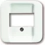 Busch-Jaeger future linear Placca centrale con coperchio a ribalta per presa SCHUKO, bianco studio 2CKA001724A1705