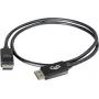 C2G cavo DisplayPort 5,0m con blocco, connettore maschio-connettore maschio, nero 84403