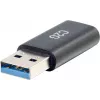 C2G Adattatore USB C su USB - Adattatore SuperSpeed USB - 5 Gbit/s - USB-C femmina su USB-A maschio - USB 3.0 - Stampato - Nero