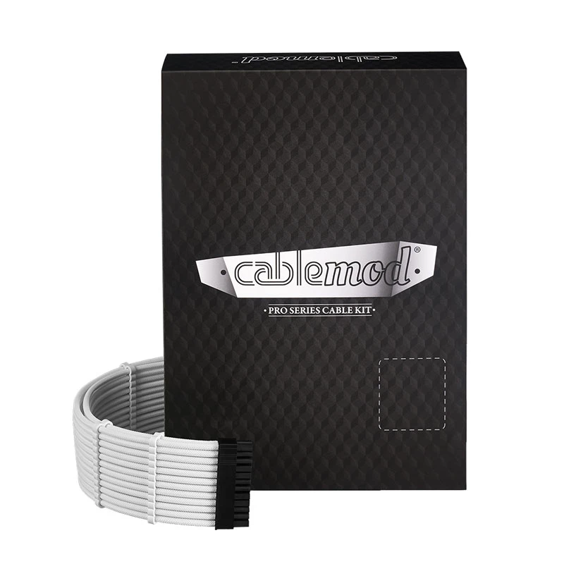 CableMod C-Series PRO ModMesh kit cavo 12VHPWR per Corsair RM, RMi, RMx (Black Label) - bianco