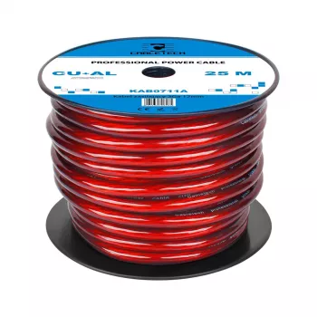 CABLETECH Cavo di alimentazione auto in rame-alluminio 2 AWG 12mm OD (rotolo da 10m)