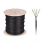 CABLETECH cavo per computer in rame - UTP Cat5e Twisted Pair + gel, 305 m, nero, per esterni
