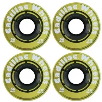Cadillac 70mm Wheels blu - ruote longboard cruiser 80a uretano