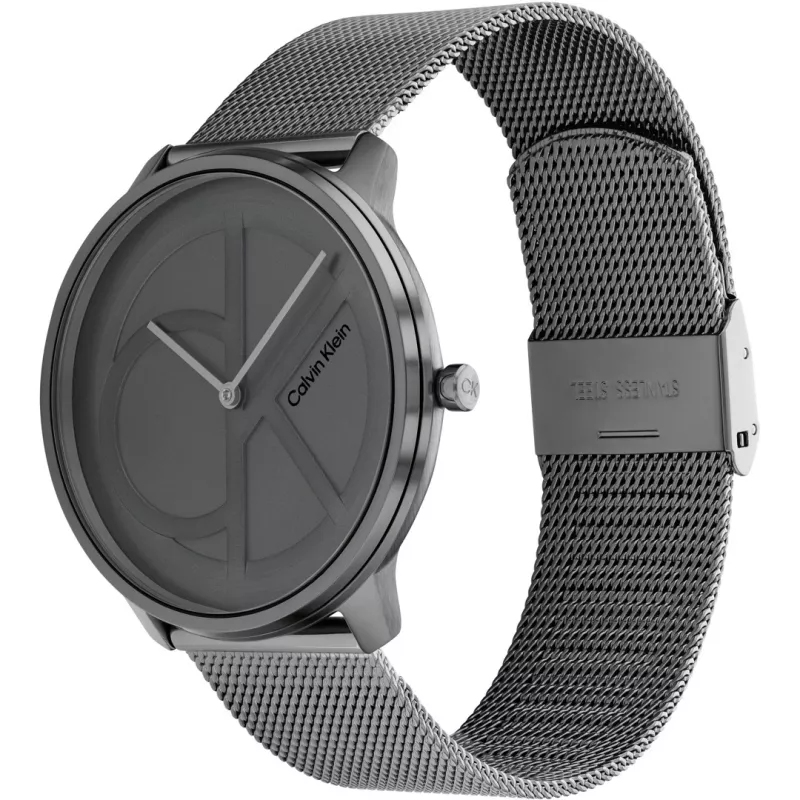 CALVIN KLEIN MAN 25200030 40mm orologio al quarzo analogico argento maglia in acciaio inox