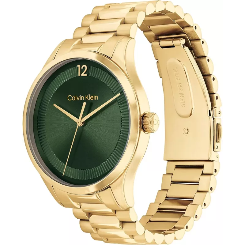 Calvin Klein Orologio uomo 25200229 40mm argento acciaio pelle nera
