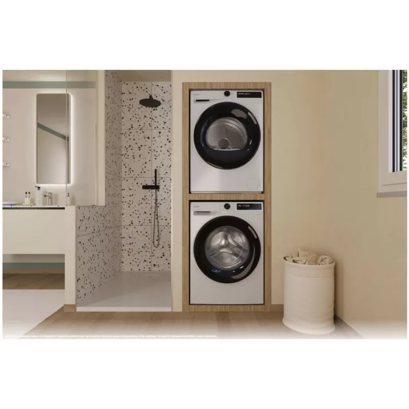 Candy BRS7N2BX-S Frigo-Congelatore Integrato, 249 L Capacità Totale, Classe Energetica E, Nero