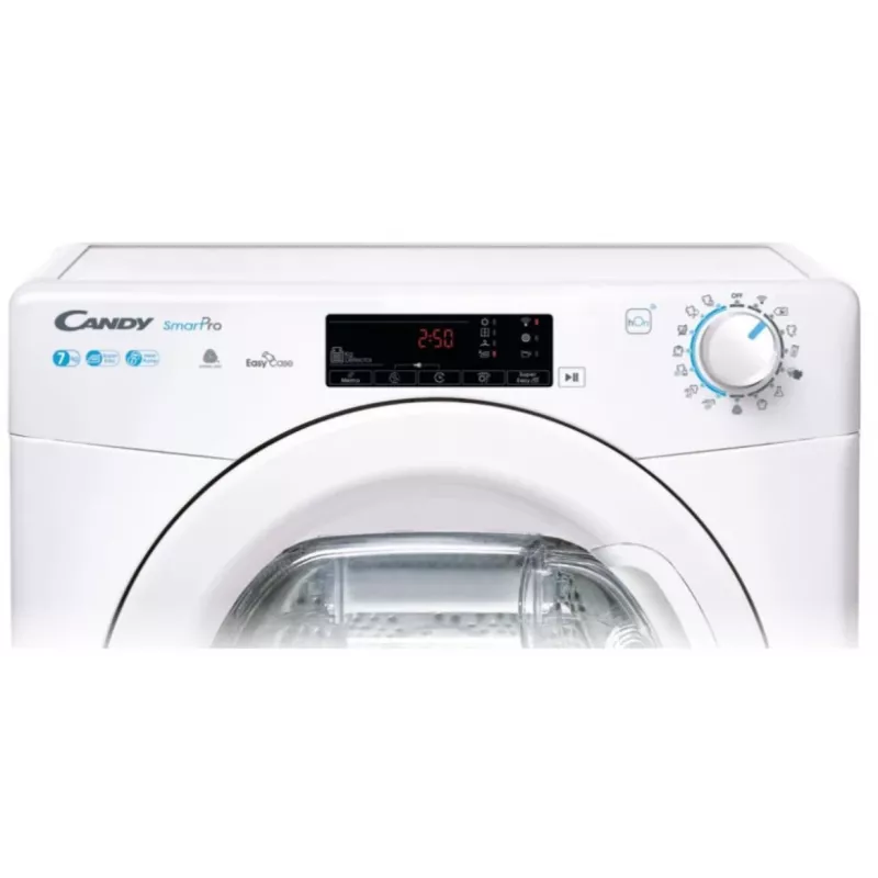 Candy CSOE H7A2TE-S Asciugatrice a pompa di calore a libera installazione, 7 kg, A++, Wi-Fi, bianco