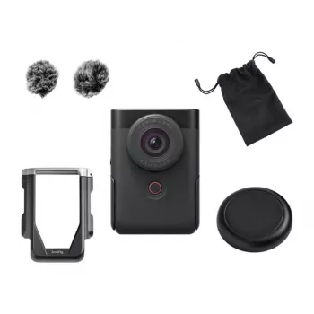 Canon PowerShot V10 nero kit vlogging fotocamera 4K UHD 1 pollice CMOS con mini treppiede impugnatura