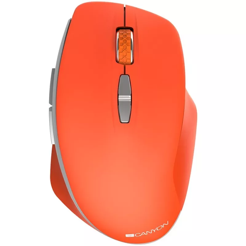 Canyon Mouse wireless 2.4 GHz con 7 tasti DPI 800/1200 rosso