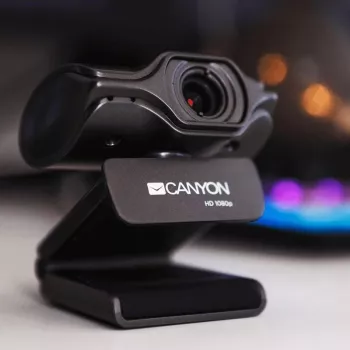 Canyon C6 webcam 2K Ultra Full HD 3.2MP con USB 2.0, nero