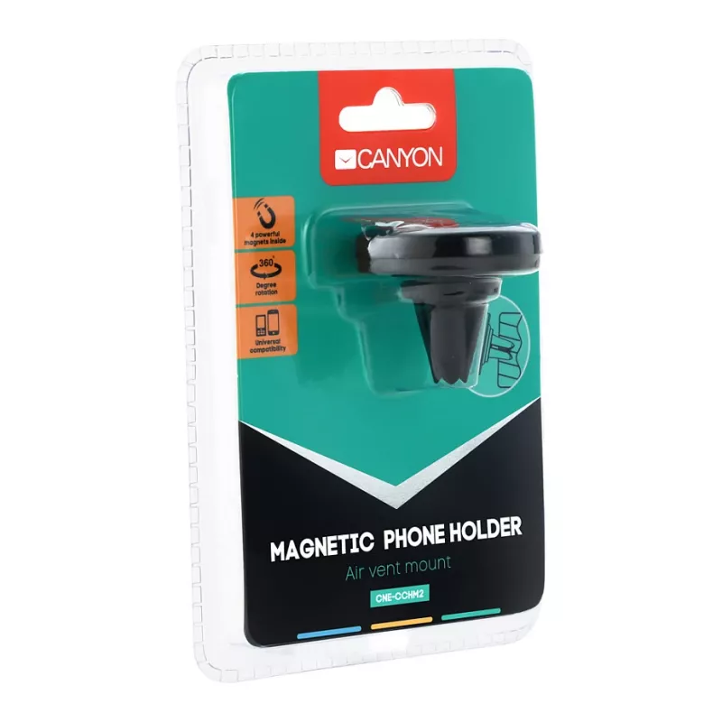 CANYON Supporto auto CH-2 a ventosa magnetico nero
