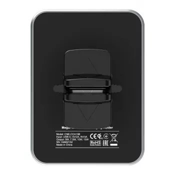 CANYON CH-15 Supporto auto e caricatore wireless MegaFix, 15W, USB-C, nero