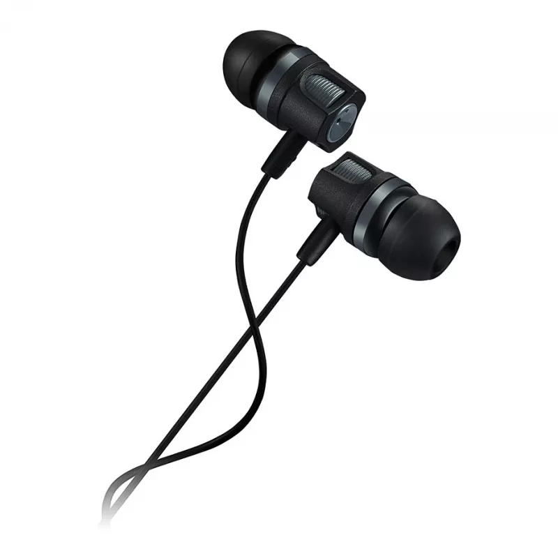 CANYON EP-3 Cuffie in-ear con microfono, cavo piatto 1,2 m, grigio scuro