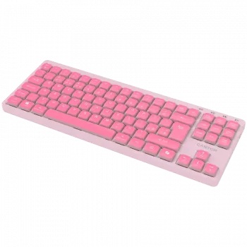 CANYON Tastiera OnType 10 Low Profile EN Cablata Rosa