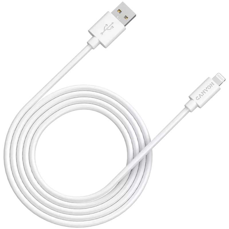 CANYON MFI-12 Cavo USB-A to Lightning 2m bianco