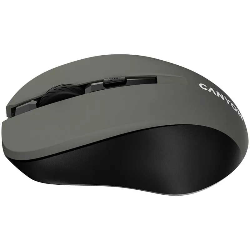CANYON MW-1 mouse ottico wireless - 2,4 GHz, 1600 DPI, grigio
