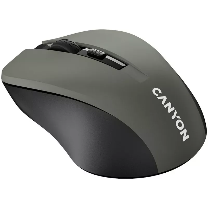 CANYON MW-1 mouse ottico wireless - 2,4 GHz, 1600 DPI, grigio