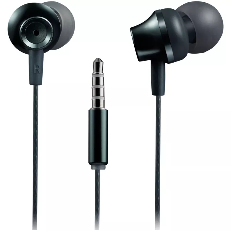 Canyon SEP-3 Cuffie stereo con microfono, case in metallo, grigio scuro