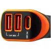 Canyon Adattatore auto universale 3xUSB ingresso 12V-24V uscita DC nero