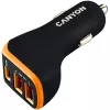 Canyon Adattatore auto universale 3xUSB ingresso 12V-24V uscita DC nero