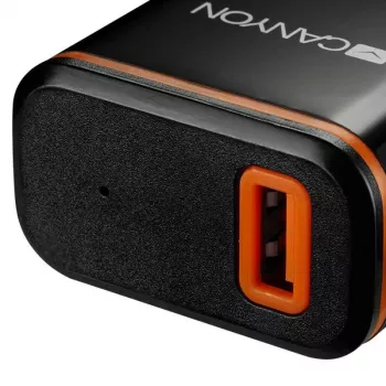 Canyon caricabatterie da parete con cavo USB Type-C, 2.1A, nero