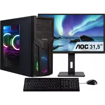 CAPTIVA Power Starter R80-034 Bundle TFT, AMD Ryzen 5, 32GB DDR4, 1TB SSD