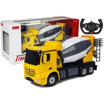 Auto R/C Mercedes-Benz Arocs Rastar 1:14 gialla