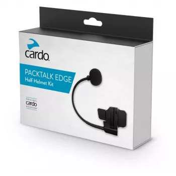 Cardo PT Edge Half Helmet Kit - Altoparlanti JBL e microfono ad archetto per Packtalk Edge