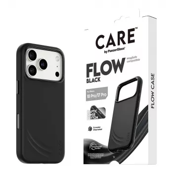 CARE by PanzerGlass Flow Case nero compatibile MagSafe per iPhone 17 Pro
