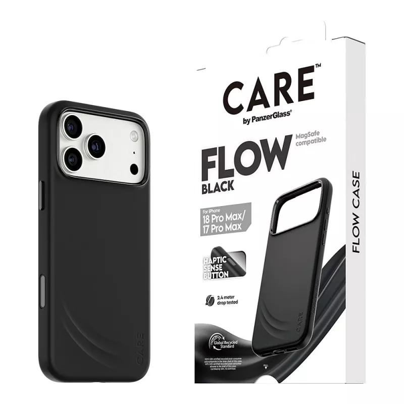CARE by PanzerGlass Flow Case per iPhone 17 Pro Max nero MagSafe (CR81975)