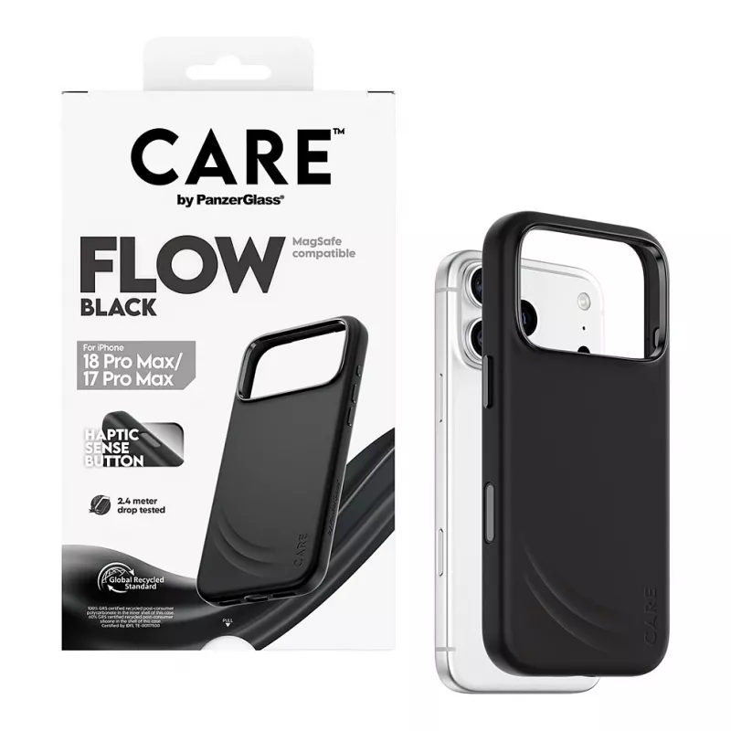 CARE by PanzerGlass Flow Case per iPhone 17 Pro Max nero MagSafe (CR81975)