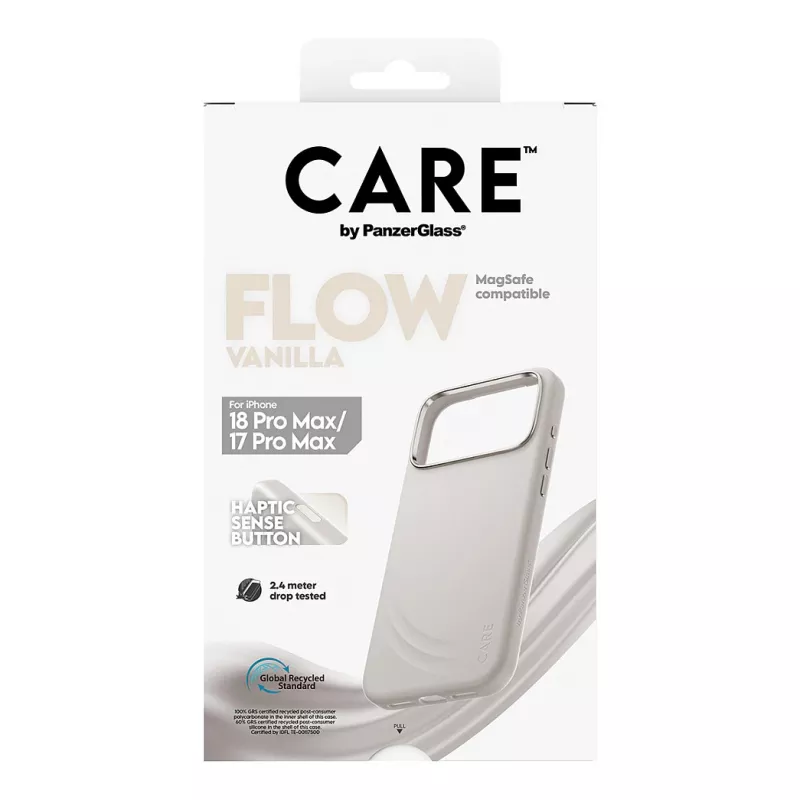 CARE by PanzerGlass Flow Case Vanilla compatibile MagSafe per iPhone 17 Pro Max