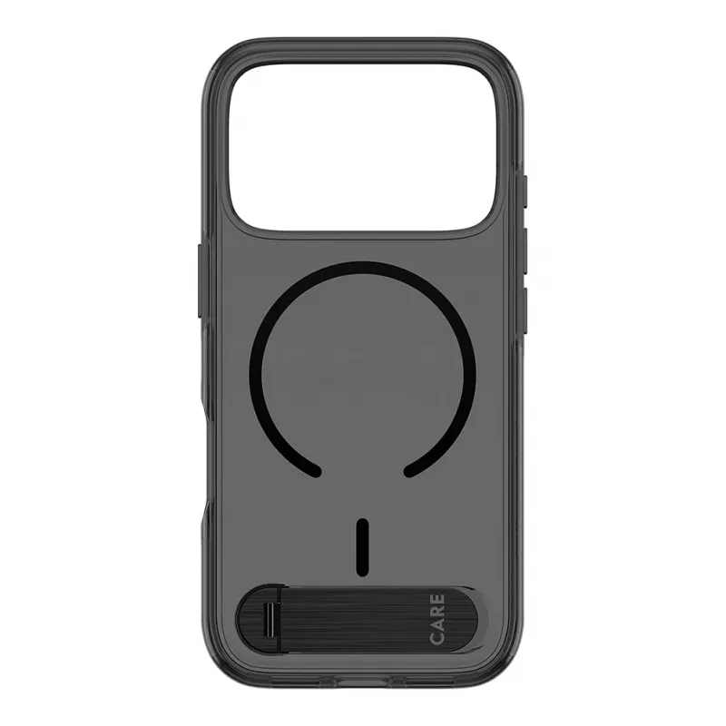 CARE by PanzerGlass custodia con kickstand Smokey Black MagSafe per iPhone 17 Pro