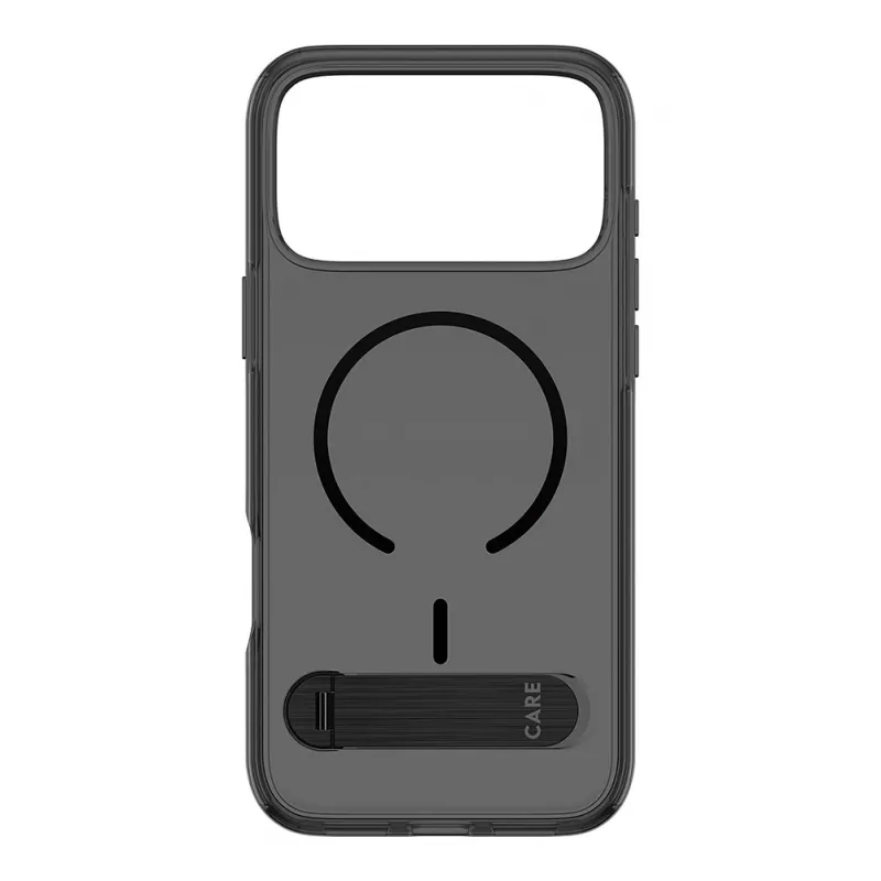 CARE by PanzerGlass Kickstand custodia Smokey con MagSafe nero per iPhone 17 Pro Max